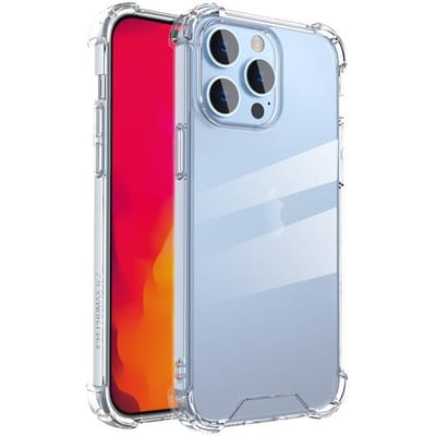 ShieldCase Shock case geschikt voor Apple iPhone 14 Pro - schokbestendige case met Extra stevige randen - siliconen materiaal - transparant