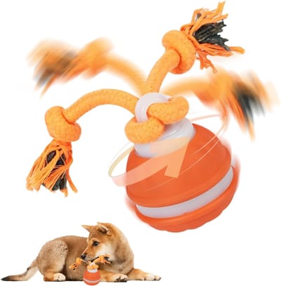 Interactief hondenspeelgoed, hondenbal, speelgoed, automatische rollende bal voor honden, interactieve hondenspeelbal voor activiteiten en entertainment