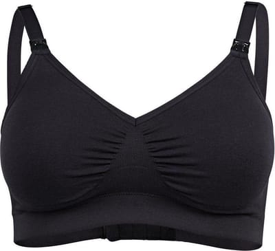 Medela Keep Cool Ultra bh - Naadloze voedingsbh - Zwangerschapsbh met 6 ademende zones - Soft Touchmateriaal – Comfortabel en ondersteunend - Zwart - Maat L