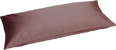 Yumeko kussensloop katoensatijn roze bruin 40x80 - Bio, eco & fairtrade - 1 stuk