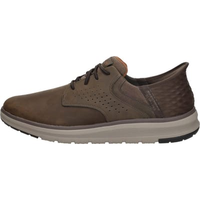 Skechers Slip-Ins: Orell - Yates Veterschoenen Laag - donkerbruin - Maat 39.5