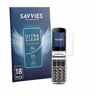 Savvies - Screenprotector voor Sweetlink F1PLUS - Folie Beschermfolie transparant 18 Stuks