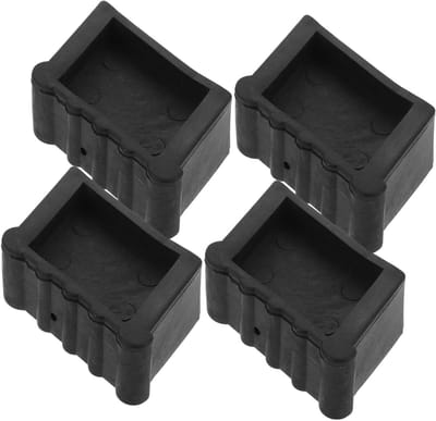 Ladder Voet Covers - Ladderdoppen Rubber - Vloer Beschermen - Premium Rubber Materiaal - 4 Stuks - Zwart