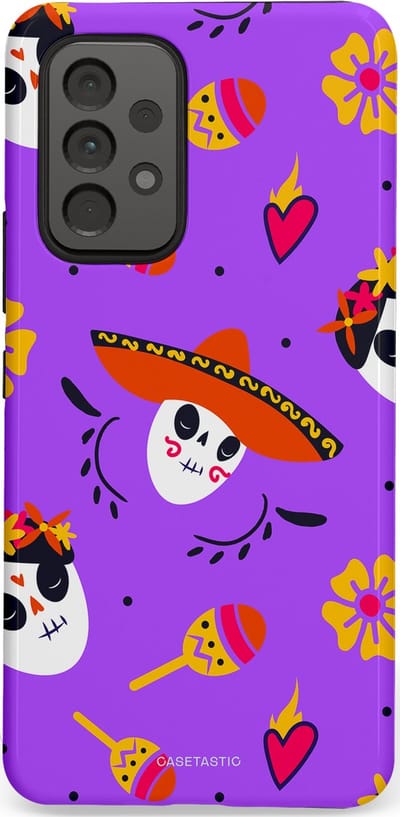 Casetastic Hoesje Geschikt voor Samsung A53 - Stijlvolle Beschermende Duo-layer Case - Muertos sombrero