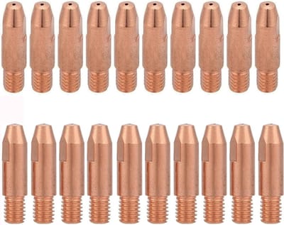 20 stuks koperen contactpunten voor MIG/MAG lassen, geschikt voor 1.2mm draad en branders, lasaccessoires en spuitmonden