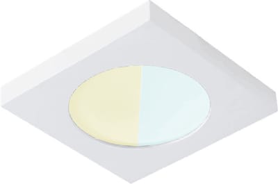 IP44 Inbouwspot Tindra met Philips HUE White Ambiance - spot - Wit - vierkant - voor badkamer / overkapping / buiten - IP44 - GU10 - Buitendiameter: 80MM - boorgat: 60-73MM - min. Inbouwdiepte: 60MM