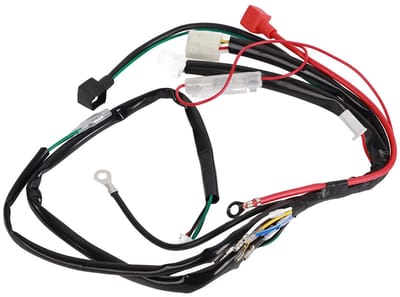 Golden crown - Elektrische Start Motor Bedrading Loom - Betrouwbare motorbedrading - Geschikt voor Pit Bike ATV Quad - Voor 70cc tot 125cc - Hoogwaardig...