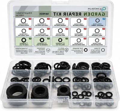 Tuinslang Reparatie - Afdichtingsringen Set - Tuinonderhoud Reparatie - Peroxide Gevulkaniseerd EPDM - 160 Stuks - Transparant