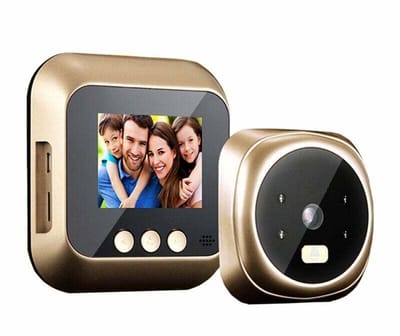 WiFi Deurbel Deurspion Camera - 2.4 inch LCD Scherm - 160° Groothoeklens - Nachtzicht - Draadloze Bewaking - 1.3MP Camera - Batterijvoeding - Voor Binnendeur