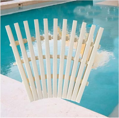 Afvoerrooster Zwembad - Drainage Kanaal - Water Afvoeren - UV Bestendig ABS - 4 Stuks 25x100cm - Zwart