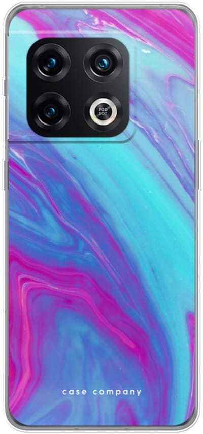 Case Company® - Hoesje geschikt voor OnePlus 10 Pro hoesje - Zweverige regenboog - Soft Cover Telefoonhoesje - Bescherming aan alle Kanten en Schermrand