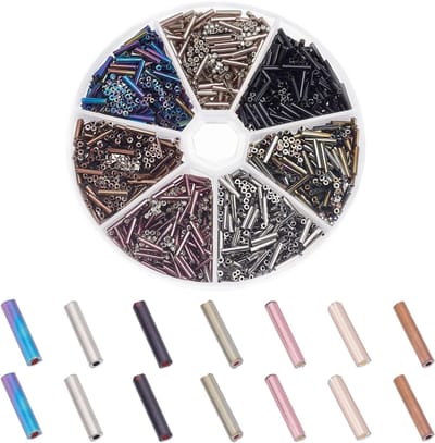 Glazen Bugle Kralen - Tube Kralen voor Creatief Beadwork, Losse Spacer Kralen voor Oorbellen, Armbanden en Kettingen