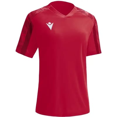 Macron Bellatrix Shirt Korte Mouw Dames - Rood / Donkerrood | Maat: 3XL