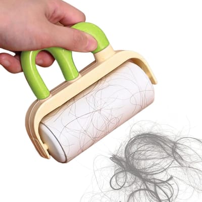 Pluis Verwijderaar Roller - Kleverige Roller - Stoffen Reinigen - Zakformaat Draagbaar - 12.5 cm Lengte - Groen