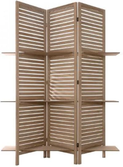 Atmosphera Luxe Kamerscherm Windows met 3 vlakken - bruin - mdf - 120 x 170 cm - afscherming wand - omkleden