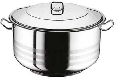 Arian – diepe kookpan – gastro – 43,5 liter – RVS zilver – Ø45x30 cm, incl. deksel