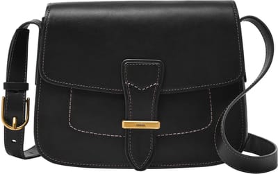 FOSSIL Schoudertas Tremont Flap Crossbody Bag Black Zwart