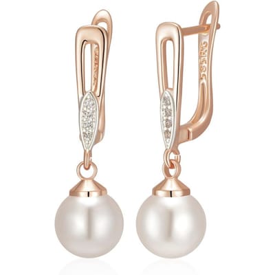 Boucles d'oreilles pendantes perles géométriques uniques pour femmes Luxe Couleur Or Rose Mix Bohème Ethnique Bijoux de Mariage beige