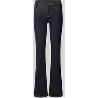 Only blauwe dames jeans   Blush   Regular waist   Rinsewash wassing   Flared fit   5-Pocket zakken   Knoop- en ritssluiting   Regular waist Blauw