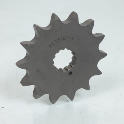 Pignon de sortie de boite France Equipement pour Moto Kawasaki 750 GPZ Turbo 1983 à 1985 14 dents pas 630 Neuf