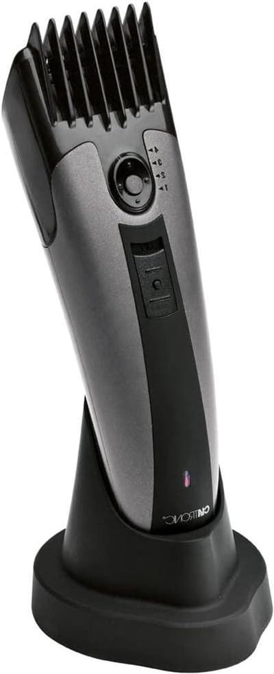 Tondeuse - Haarknipper Baardtrimmer - Haar en Baard Trimmen - Precisie Snijblad - 19 x 5 x 19 cm - Zilver