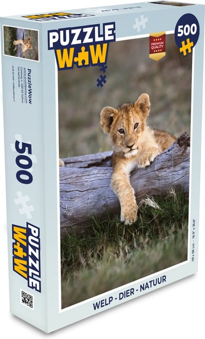 Puzzel Welp - Dier - Natuur - Legpuzzel - Puzzel 500 stukjes