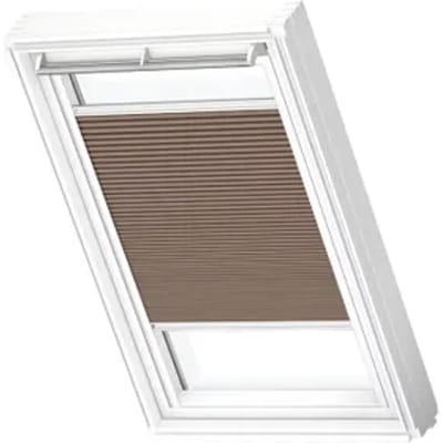 Velux Manueel Verduisterend Plisségordijn Fhc Mk04 1165swl Lichtbruin White Line