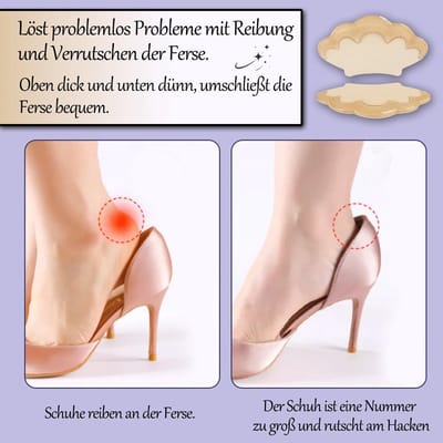 Dailygoods- Hielkussens set van 3 - Hielbescherming - Zelfklevend - Antislip - Hielpads voor schoenen - Tegen wrijving - Hoogwaardige TPE-materiaal