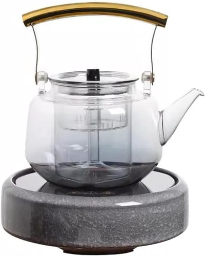 Theepot Fornuis - Keramisch Waterkoker - Thee Zetten - Intelligente Temperatuurregeling - 6 Snelheden - One Color