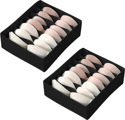 Lade Organizer voor Ondergoed en Sokken - Set van 2 - Opbergdozen met 7 Cellen voor Kledingkast en Reizen