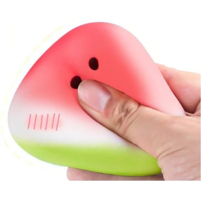 Anti-Stress Langzaam Rijzend Fruit Schattige Watermeloen Squishy Fidget Speelgoed Langzame Terugslag Decompressie Speelgoed Zacht Stressverlichting Knijpspeelgoed red