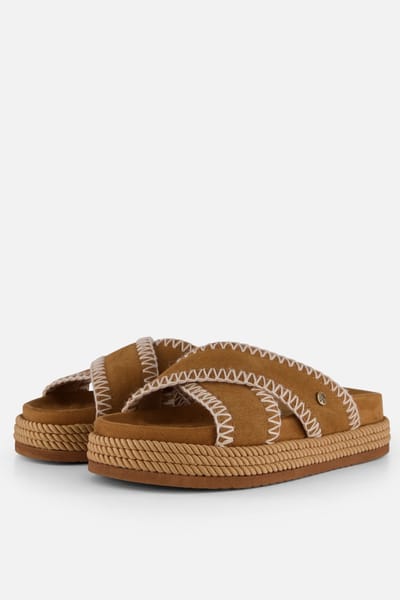 Warmbat Warmbat Nullagine Slippers cognac Suede