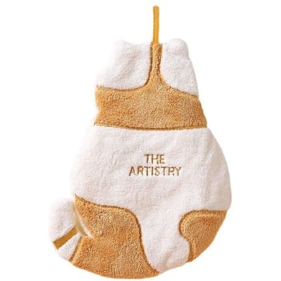 Serviette à main super absorbante en forme de chat mignon, serviette de cuisine en microfibre pour la maison, serviette de nettoyage de vaisselle à haute efficacité, outils de cuisine gris