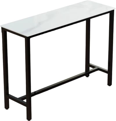 Bartafel Milano - 120cn - Voor binnen - Keuken en woonkamer - Marmer look - 4 to 6 personen - Wit grijs