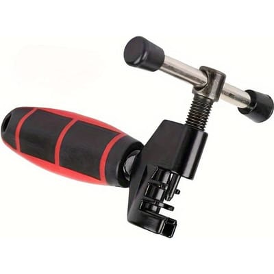 Roestvrij Staal Draagbaar Fietskettingbreker Gereedschap Eenvoudige Verwijdering van Mountainbike Ketting, Ergonomisch Handvat voor Snelle Reparatie, Veilig Ontwerp voor Lange Ritten black