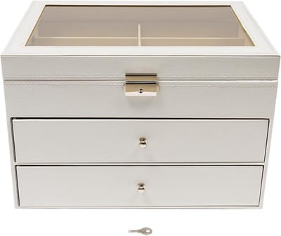 Brillenkoker met 24 Rasters - Stijlvolle Opbergdoos voor Zonnebrillen en Accessoires