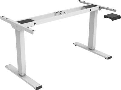 OrangeLabel Zit/Sta Economy frame wit. Voldoet aan NEN 527, hoogte instelbaar van 60 t/m 125 cm hoogte. Let op exclusief blad