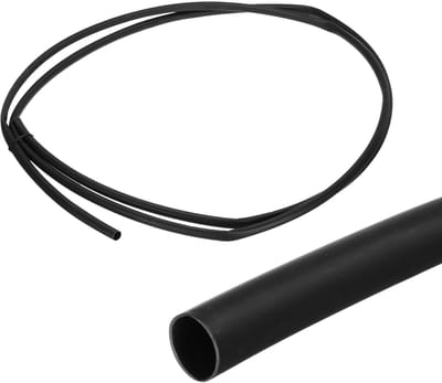 Krimpkousen, 2 stuks, 9,5 mm, waterdicht, 3:1, dual-wand, marine, kleefcoating, industriële krimpkous, wikkeling, 3,5 m, zwart, 3 m