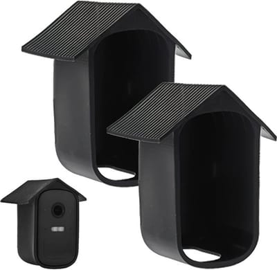 2 stuks weerbestendige siliconen beschermhoes voor EufyCam 2C en 2C Pro - zwart, waterdicht en UV-bescherming voor Eufy-beveiligingscamera