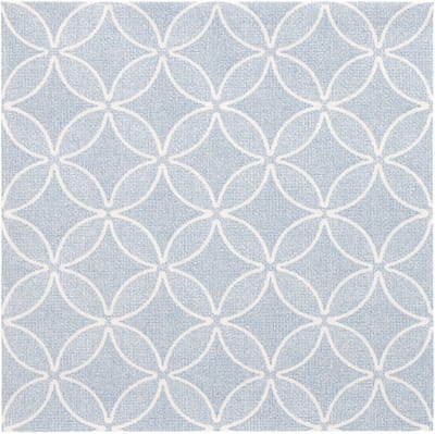 50 Servetten ROYAL Collection 1/4 vouw 40 cm x 40 cm arctisch blauw Circle Flowers