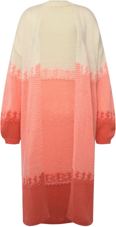 Angel of Style - Dames - Lang vest kleurverloop lange mouwen - Roze - Maat 48