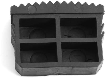 Dailygoods- Trapvoet Antislip Vervanging - Rubber - Ladder Voetjes - 2 Stuks - 6 x 4.5 x 2.2cm - Duurzaam en Veilig - Laddervoetjes