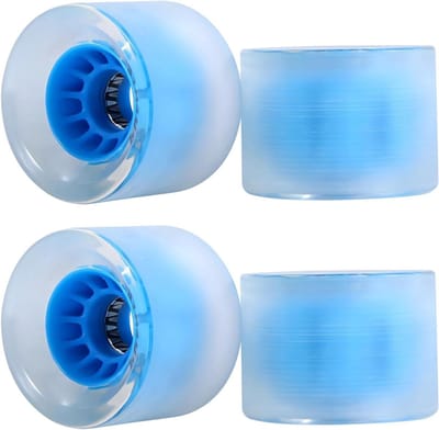 Skateboard Wielen - Cruiser Longboard - Soepel Rijden - Geïntegreerde LED's - 2.75 x 2 inch - Blauw