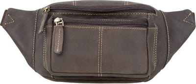 Visconti Leren Heuptas - buideltas - stijlvol heuptasje - Bruin (720 ob)