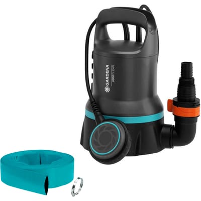 GARDENA Dompelpomp Helderwater 9000 – 9.000 liter/uur – 0,6 bar met platte slang