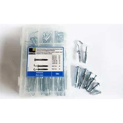 Sencys Schroeven Assortiment Staal Bolkop - 8x20/8x32/8x46/11x37/11x52/13x52mm - 1 Stuk