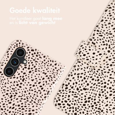 imoshion Hoesje - Geschikt voor Samsung Galaxy A54 (5G) - Design Bookcase smartphone - Desert Dots