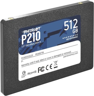 Patriot P210 - SSD - 512GB - SATA III - 2,5 inch