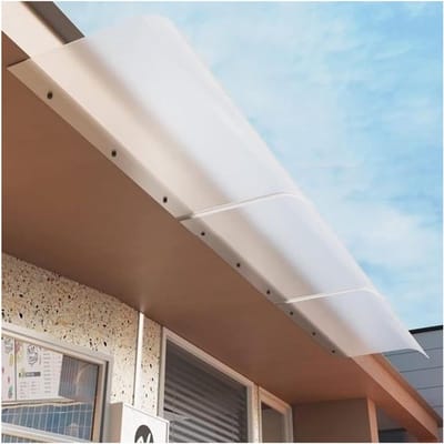 Deurluifel Raamluifel - Terraluifel Overkapping - Bescherming Buiten - Matte Privacy Afwerking - 40 x 220 cm - Berijpt