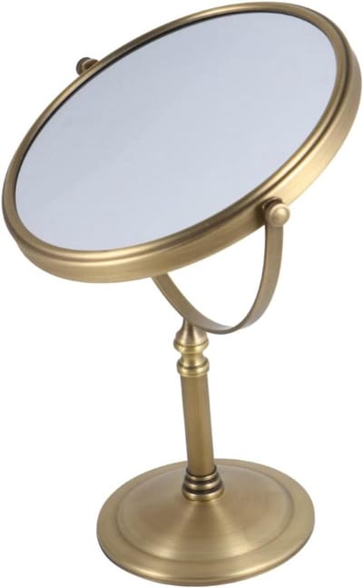 Make-up spiegel - Tafelspiegel bureau - Make-up aanbrengen - Dubbelzijdig - 36 x 23 cm - Zwart